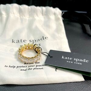 kate spade Gold Crystal Eternity Ring